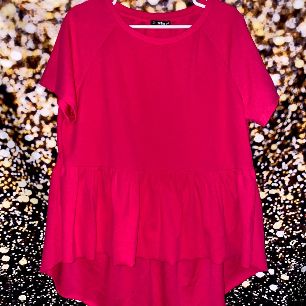 Women’s Plus Peplum Tee